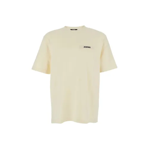 Jacquemus Бежевые Мужские T-рубашки