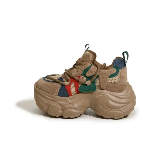 Milan Love Song Амортизация Высота Увеличение Устойчивость к Износу Низкий Топ Толстая Подошва Женские