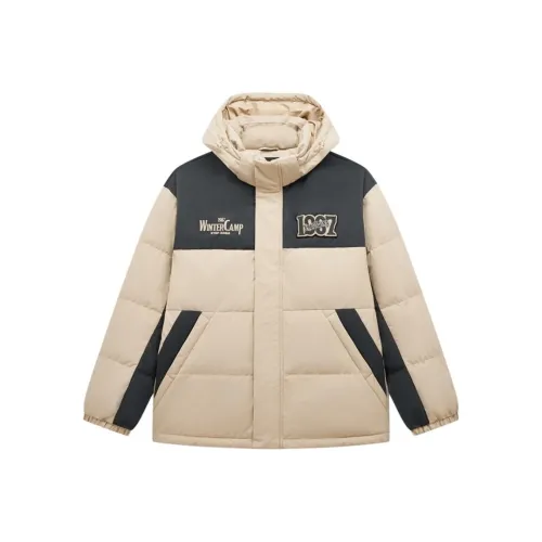 XTEP Красный Яшма Коричневый/Дымчатый Серый Мужской Пуховик