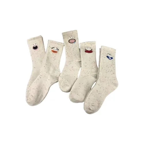 ALPLUME Необычный Смешанный Цвет 5 Пачка Женские Носки до Икры MID