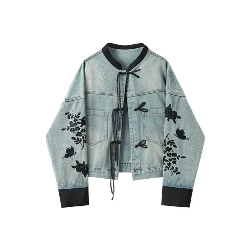 AFGGD Светло-синие женские джинсовые куртки