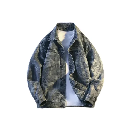 Dme Винтажный синий унисекс джинсовые куртки