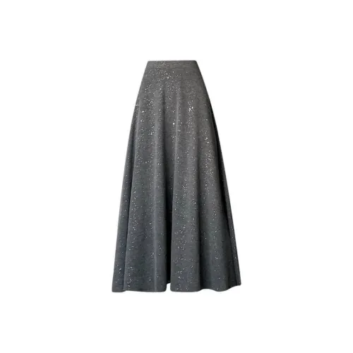 Cotton Zhiximeng Live Повседневный Длинный Юбка Женские