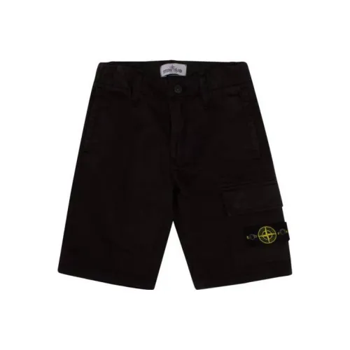 STONE ISLAND Шорты Детские Черные