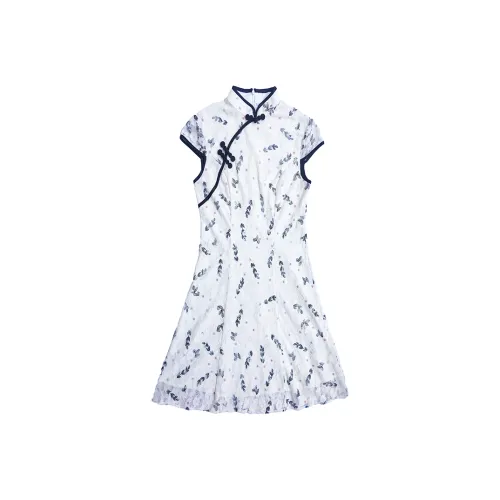 LSVE Короткий рукав Платье Женское