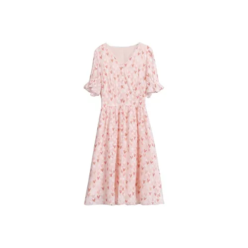 LSVE Короткий рукав Платье Женское