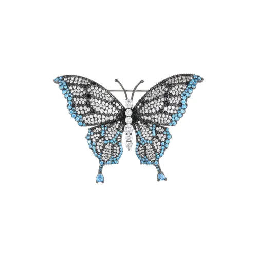 Фиолетовый медный сплав броши женские