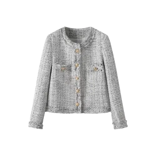 ARIADNAW STUDIO Серый Бежевый Женский Куртки