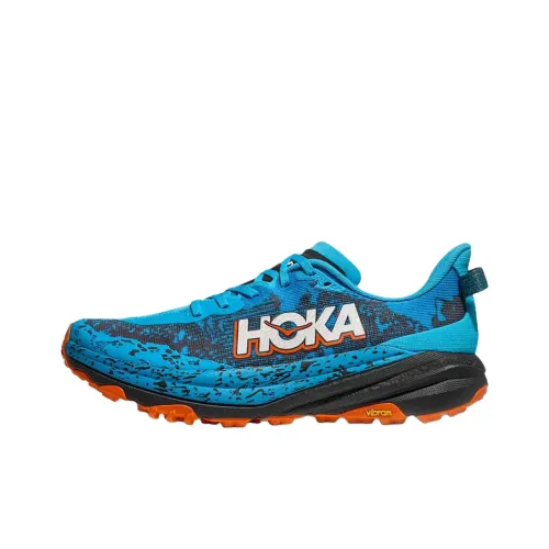 HOKA ONE ONE SPEEDGOAT 6 Дышащая Поддерживающая и Легкая Обувь для Трейл-Бега Мужская Синяя