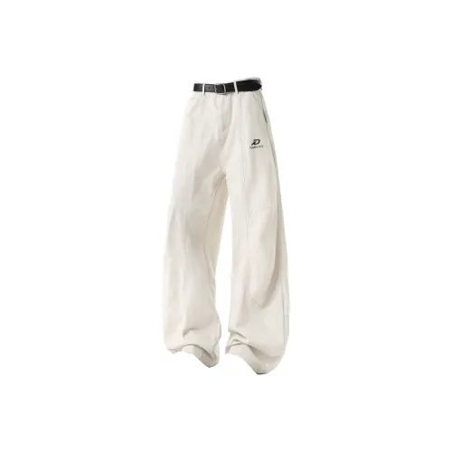 DAREASY Белый Унисекс Повседневные Штаны