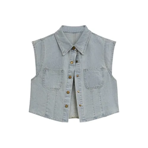 AFGGD Светло-синие женские джинсовые куртки