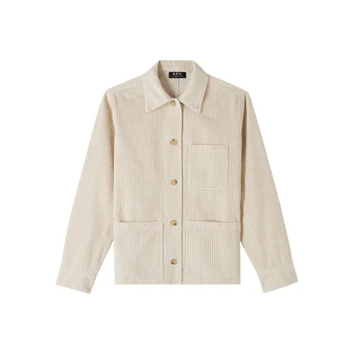 A.P.C Бежевые Женские Куртки