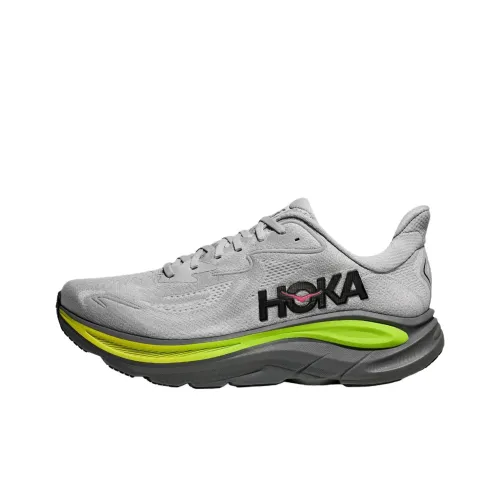HOKA ONE ONE CLIFTON 10 Дышащий Легкий Светоотражающий Устойчивый к истиранию Повседневные Беговые кроссовки Мужские Серые
