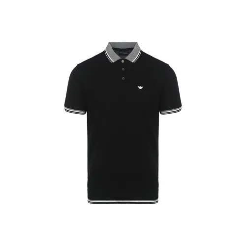 EMPORIO ARMANI SS22 Поло Мужское Черное