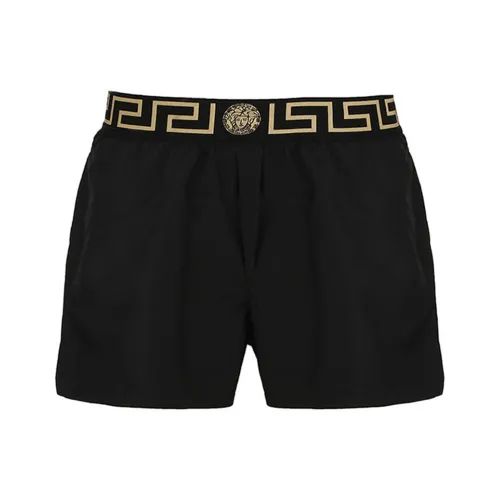 VERSACE Повседневные шорты Мужские Черные