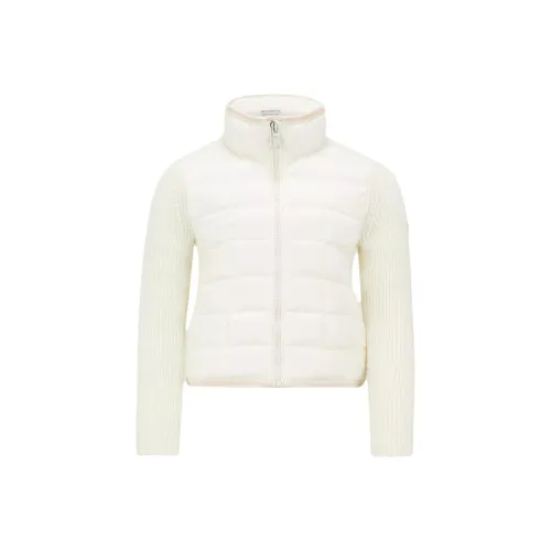 Moncler Куртки Пальто Детская одежда Пуховые куртки С подкладкой Шерсть Кардиган на молнии Белый Детский