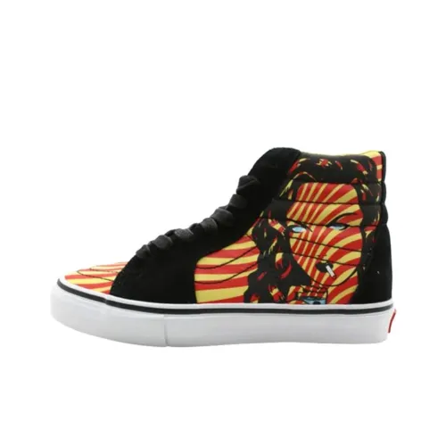 Vans SK8 High Кроссовки для скейтбординга Унисекс Черные Красные