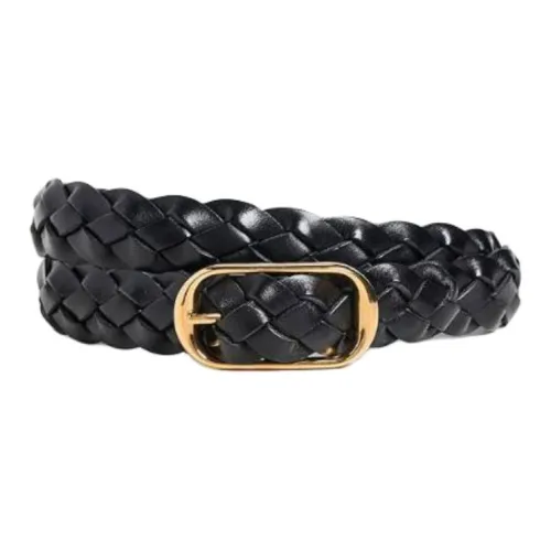 NILI LOTAN Ремни из коровьей кожи женские черные 2,5 см