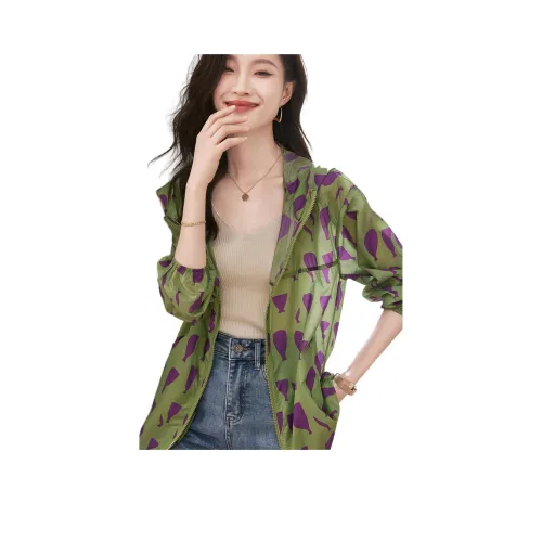 MOHANYIMEI Зеленые Женские Рубашки