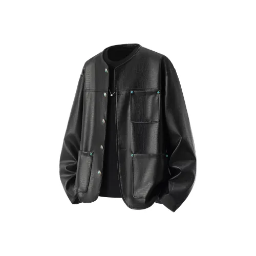 Endless Abyss Кожа Куртка Унисекс