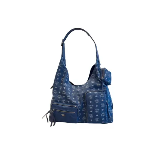 MCM Aren Denim Tote Bag Shopping Bag Shoulder Bag Extra Large Women's Blue MCM Aren Деним Сумка-тоут Сумка для покупок Сумка через плечо Экстра-большая Женская Синяя