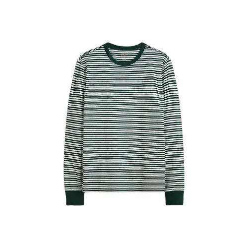 J.Crew Зеленый Сливочный Мужская T-Рубашка