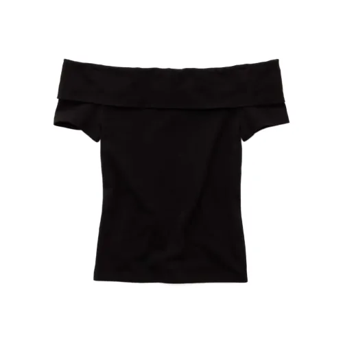 AMERICAN EAGLE Черные Женские T-рубашки