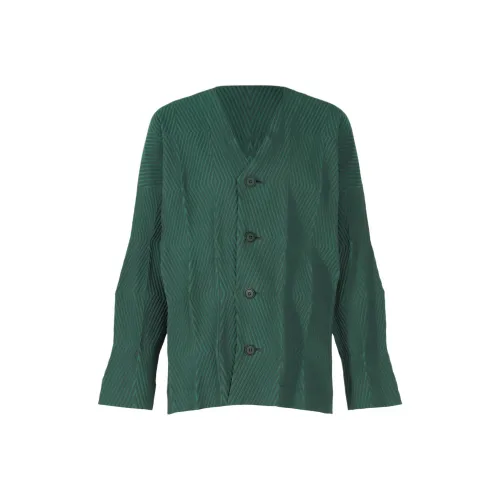 ISSEY MIYAKE Темно-зеленый унисекс трикотаж