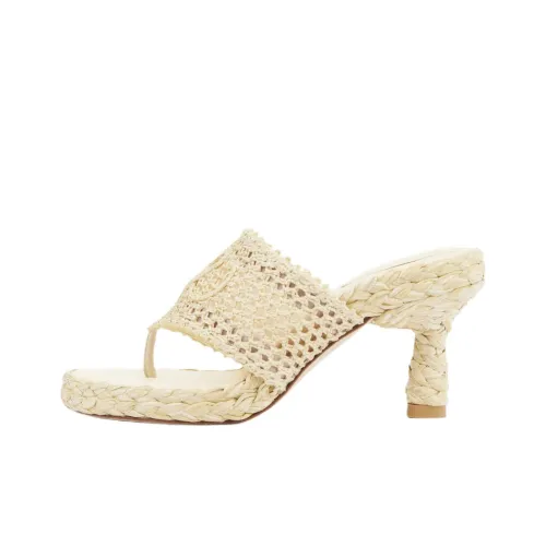 Chloe Шлепанцы 7,5 см Женские Бежевые