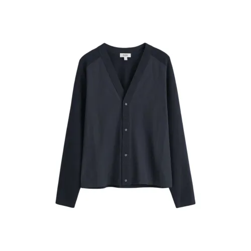 COS Темно-синий синий мужской трикотаж