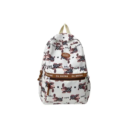 PULEWEI Nylon Backpack Large Women's Multicolor