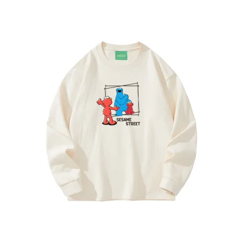 Улица Сезам Длинный рукав Т-рубашка Унисекс