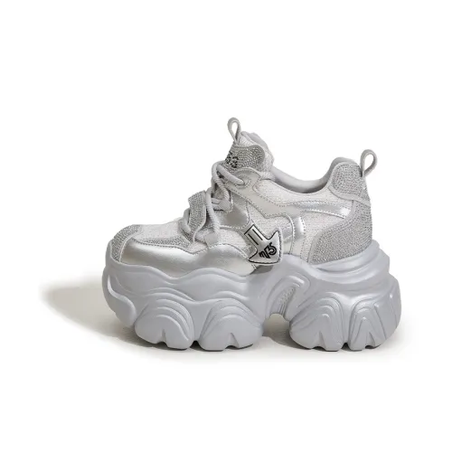 Milan Love Song Амортизация Высота Увеличение Устойчивость к Износу Низкий Топ Толстая Подошва Женские