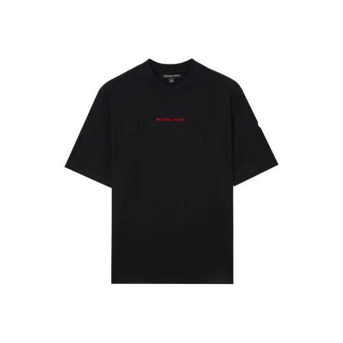 MICHAEL KORS Футболка с принтом логотипа круглый вырез короткие рукава мужская черная