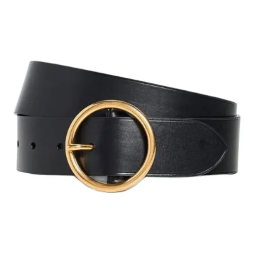 NILI LOTAN Ремни из коровьей кожи женские черные 4CM