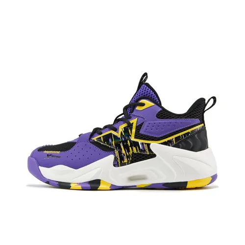 XTEP Детские баскетбольные кроссовки High Top Фиолетовые Школьные