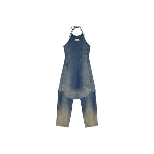DIESEL Blue Women's Jumpsuits DIESEL Синий Женские Комбинезоны
