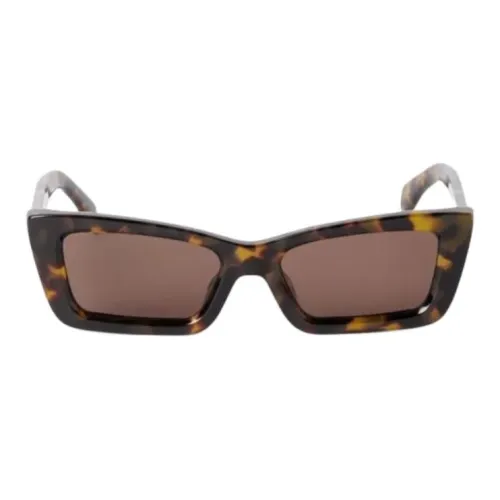 PALM ANGELS Ацетатные солнцезащитные очки "Кошачий глаз" женские коричневые