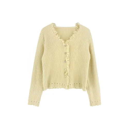 DANCANG Бежевый Желтый Женский Трикотаж