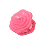 Розовый, двусторонний, зеркальце для макияжа