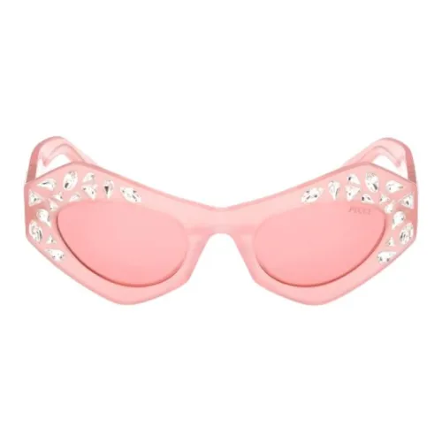 EMILIO PUCCI Пластик Кошачий глаз Солнцезащитные очки Женские Светло-розовый