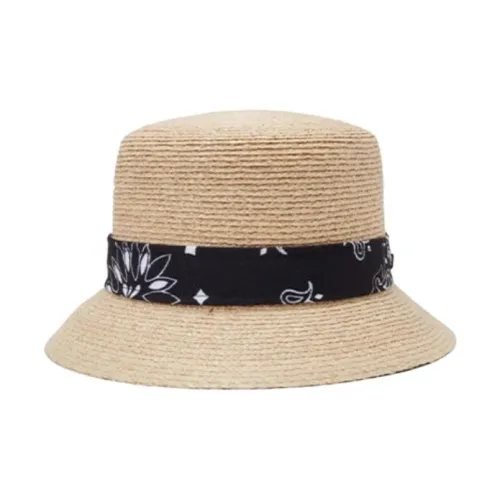 New Era x ROKAKU Нейлоновые Шляпы ведра Женские Светло-коричневые