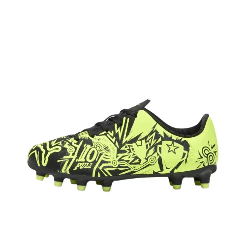 Christian Pulisic X PUMA Ultra Play Tacto II FG AG Low Топ Детские футбольные бутсы Желтый черный Подростки