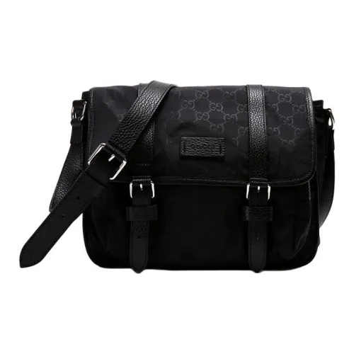 GUCCI Ophidia Нейлоновая Сумка с Эффектом Сумка через плечо Сумка для доставки Мужская Черная