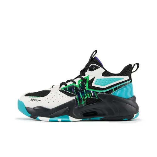 XTEP Призрачный Износостойкий Легкий Амортизирующий Противоскользящий Высокий Топ Детские Баскетбольные Кроссовки