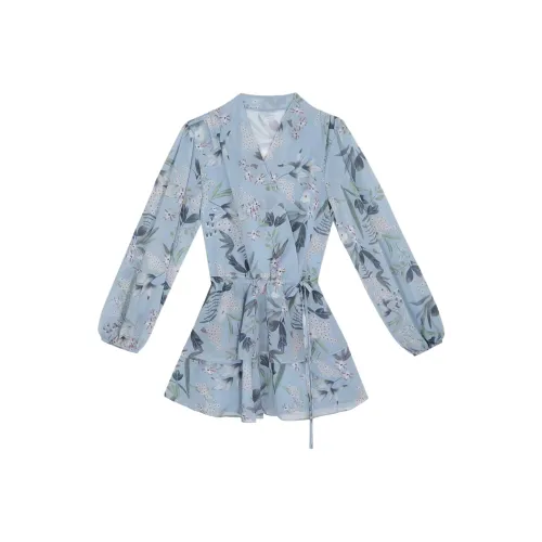 XIAOJUCHUANLI Длинное платье с длинными рукавами женское