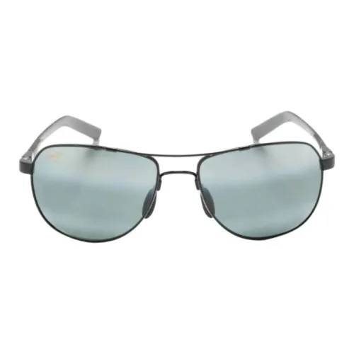 Maui Jim Металл Aviator Солнцезащитные очки Мужской Черный