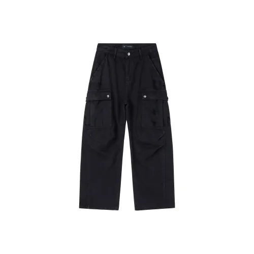 HARSIINCN H25AMNK356 Черные Унисекс Джинсы