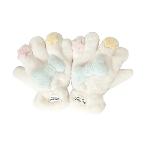 Cgediao Плюшевые Вязаные Перчатки Унисекс