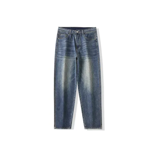 GUJOOCOW Ностальгический синий Мужские Джинсы